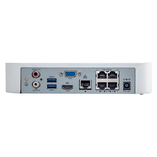NVR seria Easy, 4 canale 8MP + 4 porturi Long PoE, H.265 Ultra – UNV NVR301-04LS3-P4