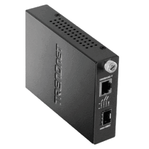 Media Convertor Gigabit – SFP fibra optica (pt TFC-1600) – TRENDnet TFC-1000MGA