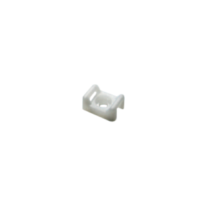 Suport plastic prindere coliere, ALB, 15x10x7 mm, 100 buc TAC-1-W