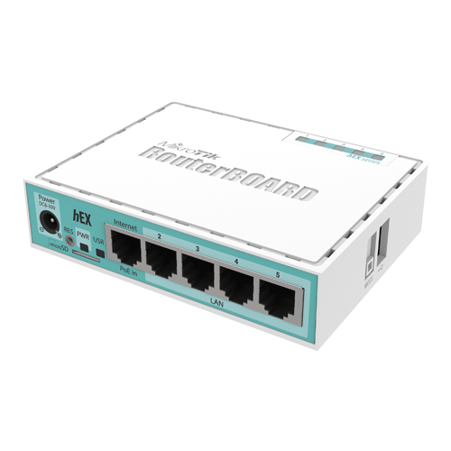 Router hEX, 5 x Gigabit, RouterOS L4 – Mikrotik RB750Gr3