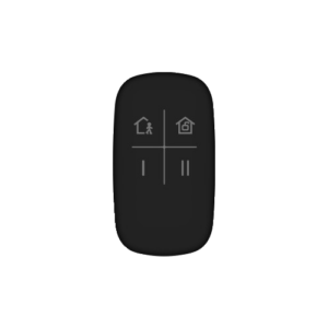 Telecomanda 4 butoane pentru AX PRO 868Mhz, Neagra – HIKVISION DS-PKF1-WE-Black