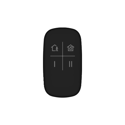 Telecomanda 4 butoane pentru AX PRO 868Mhz, Neagra – HIKVISION DS-PKF1-WE-Black
