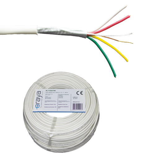 Cablu de alarma 4 fire ecranate, cupru integral, 100m – eRaya AL10422-100