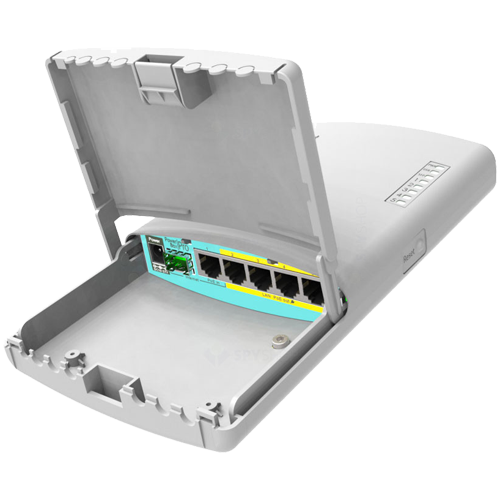 Router PowerBox Pro de exterior, 5 x Gigabit 4 PoE, 1 x SFP, RouterOS L4 – Mikrotik RB960PGS-PB