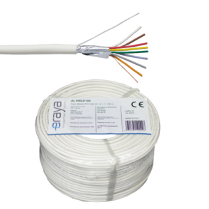 Cablu de alarma 8 fire ecranate, cupru integral, 100m – eRaya AL10822-100