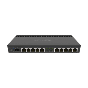 Router 10 x Gigabit, 1 x SFP+ 10Gbps, 1 x PoE, RouterOS L5, 1U – Mikrotik RB4011iGS+RM