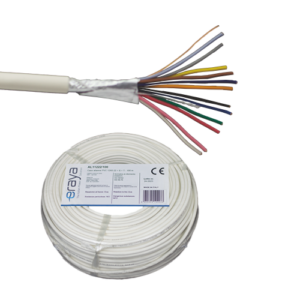 Cablu de alarma 12 fire ecranate, cupru integral, 100m – Eraya AL11222-100