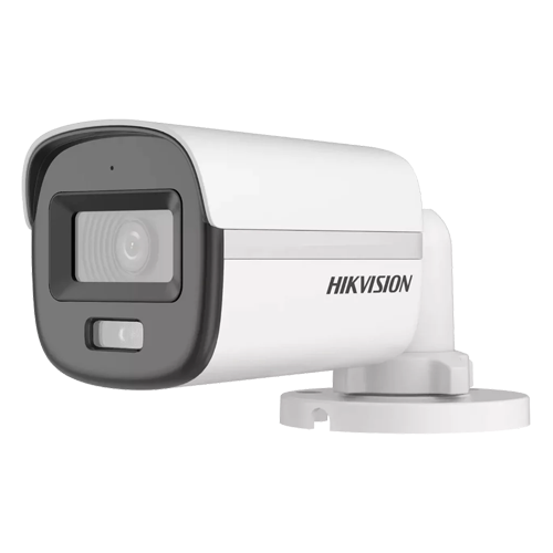 ColorVu, Dual Light – Camera analog 2MP, lentila 2.8mm, IR 20m, WL 20m, TVI/AHD/CVI/CVBS, Mic., IP67 – HIKVISION DS-2CE10DF0T-LFS-2.8mm