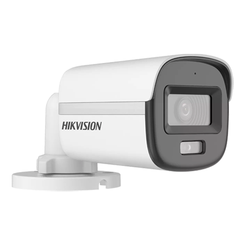 ColorVu, Dual Light – Camera analog 2MP, lentila 2.8mm, IR 20m, WL 20m, TVI/AHD/CVI/CVBS, Mic., IP67 – HIKVISION DS-2CE10DF0T-LFS-2.8mm