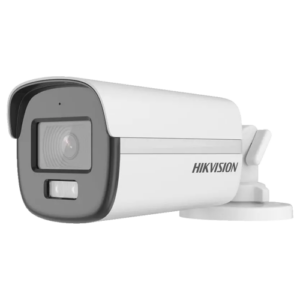 ColorVu, Dual Light – Camera analog 2MP, lentila 2.8mm, IR 40m, WL 40m, TVI/AHD/CVI/CVBS, Mic., IP67 – HIKVISION DS-2CE12DF0T-LFS-2.8mm