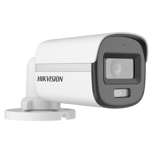 ColorVu, Dual Light -Camera analog 3K, lentila 2.8mm, IR 20m, WL 20m, TVI/AHD/CVI/CVBS, Mic., IP67 – HIKVISION DS-2CE10KF0T-LFS-2.8mm
