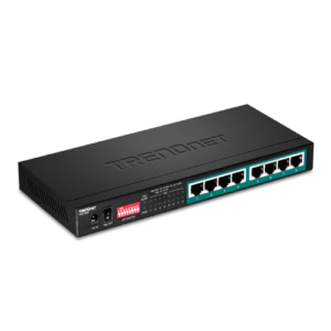 Switch 8 x RJ45 Gigabit Long Range 200m PoE+ – TRENDnet TPE-LG80