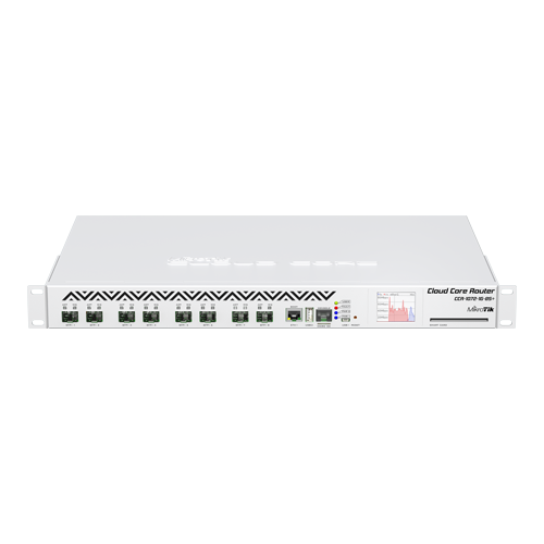 Cloud Core Router, 8 x SFP+, 1 x Gigabit, RouterOS L6, 1U – MikroTik CCR1072-1G-8S+