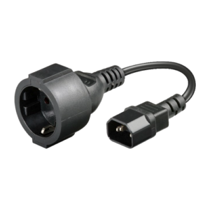 Cablu alimentare IEC – SCHUKO, 20 cm IEC-SCHUKO-20