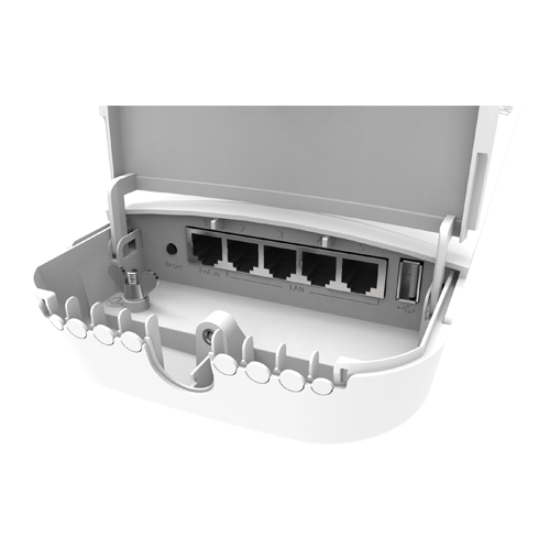 OmniTIK 5 ac, 2 antene 7.5dBi 5GHz, 802.11an/ac, 5 x Gigabit LAN, PoE – MikroTik RBOmniTikG-5HacD