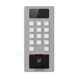 Terminal control acces si Video-interfon, tastatura, card, Bluetooth, Wi-Fi, Alarma – HIKVISION DS-K1T502DBFWX-C