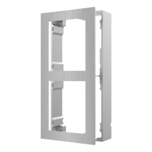 Rama montaj aparent din otel inoxidabil, 2 module, pentru Interfon modular – HIKVISION DS-KD-ACW2-S