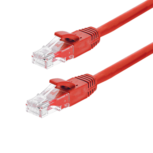 Patch cord Gigabit UTP cat6, LSZH, 0.25m, rosu – ASYTECH Networking TSY-PC-UTP6-025M-R