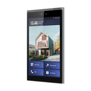 Videointerfon TCP/IP, 10.1′ touch screen, 2x2MP, Wi-Fi, Recunoastere Faciala, Card, Alarma – HIKVISION DS-KD9633-WBE6