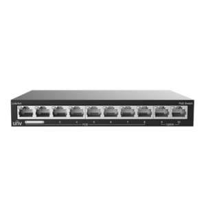 Switch 8 porturi PoE, 2 porturi uplink RJ45 – UNV NSW2020-10T-POE-IN