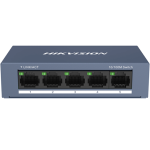 Switch L2, 5 x RJ45 10/100 Mbps, Unmanaged – HIKVISION DS-3E0105-O