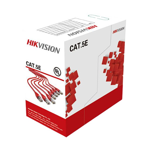 Cablu UTP cat5e 0.5mm, cupru integral, cutie 305 metri – HIKVISION DS-1LN5E-S