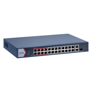 Switch 24 porturi PoE 100Mbps, 1 x Gigabit RJ45, 1 x Gigabit combo, Management – HIKVISION DS-3E1326P-EI-M