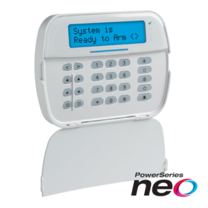 Tastatura LCD alfanumerica, cablata, 128 zone, cititor proximitate, SERIA NEO – DSC HS2LCDPEE3
