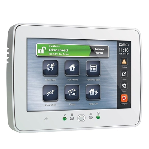 Tastatura touch screen color 7′, 248 zone, alb, EN/RO, SERIA PRO – DSC HS2TCHPROEE1