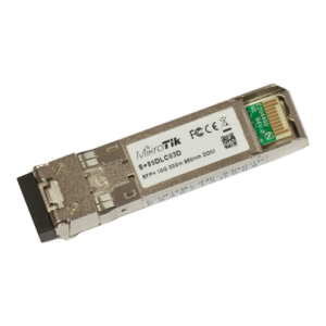 Modul SFP+, 10G, MM, Duplex LC, 300m, 850nm, Exterior – MikroTik S+85DLC03D