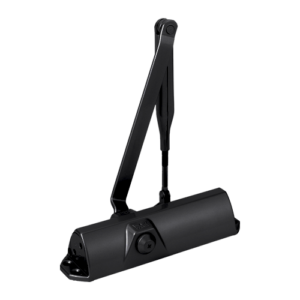 Amortizor hidraulic negru RAL9005 cu brat articulat – DORMA TS68-BLACK