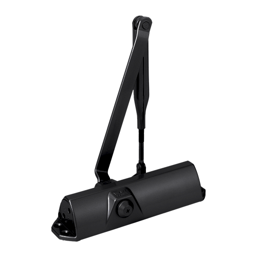 Amortizor hidraulic negru RAL9005 cu brat articulat – DORMA TS68-BLACK