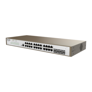 Switch 24 x RJ45 Gigabit, 4 x SFP Gigabit, 1 x RJ45 consola, Management, 1U – IP-COM PRO-S24