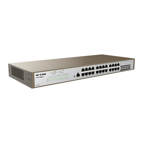 Switch 24 x RJ45 Gigabit, 4 x SFP Gigabit, 1 x RJ45 consola, Management, 1U – IP-COM PRO-S24