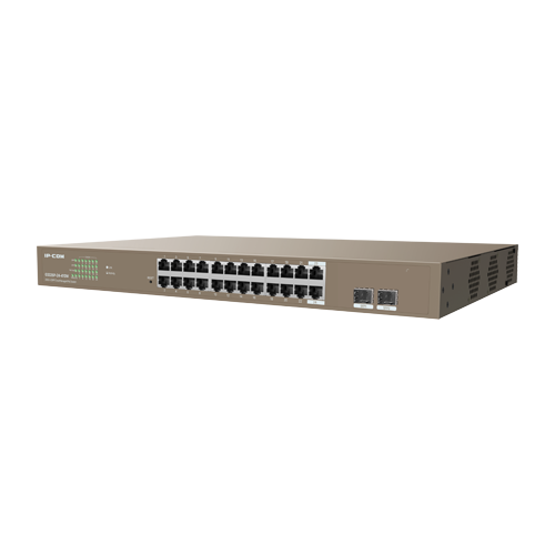 Switch 24 x RJ45 Gigabit PoE+, 2 x SFP Gigabit, Management, 370W, 1U – IP-COM G3326P-24-410W