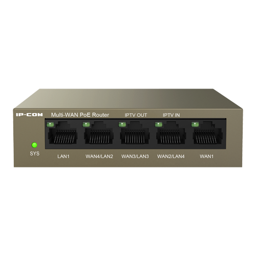 Router 4 x RJ45 Gigabit PoE+, 55W, 1 x RJ45 Gigabit, management – IP-COM M20-PoE