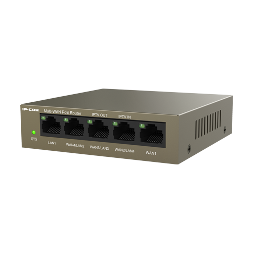Router 4 x RJ45 Gigabit PoE+, 55W, 1 x RJ45 Gigabit, management – IP-COM M20-PoE