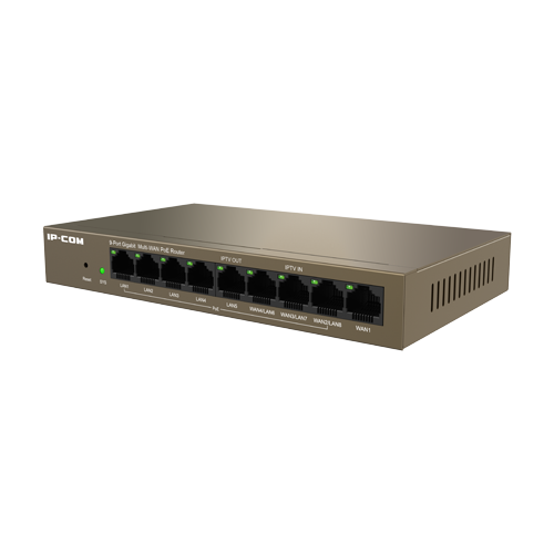 Router 8 x RJ45 Gigabit, PoE+, 95W, 1 x RJ45, Management – IP-COM M20-8G-PoE