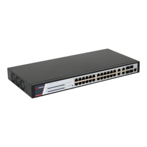 Switch 24 porturi PoE 1000Mbps, 370W, 4 porturi RJ45/SFPGigabit combo, management – HIKVISION DS-3E2528P