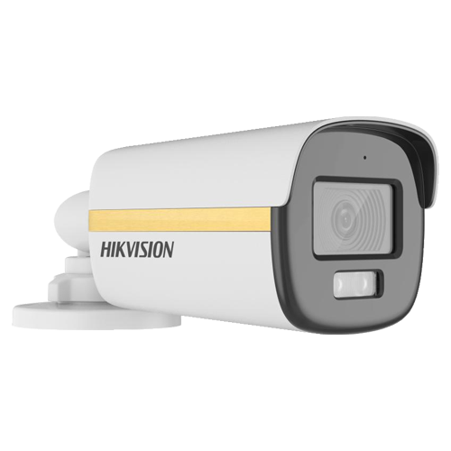 ColorVu, Dual Light – Camera analog 2MP, lentila 2.8mm, IR 40m, WL 40m, TVI/AHD/CVI/CVBS, Mic. – HIKVISION DS-2CE12DF3T-LFS-2.8mm