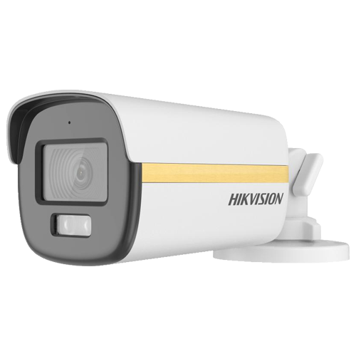 ColorVu, Dual Light – Camera analog 2MP, lentila 2.8mm, IR 40m, WL 40m, TVI/AHD/CVI/CVBS, Mic. – HIKVISION DS-2CE12DF3T-LFS-2.8mm