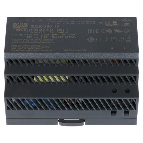 Sursa alimentare 48V DC, 3.2A, 150W, montaj sina DIN – HIKVISION DS-KAW150-4N