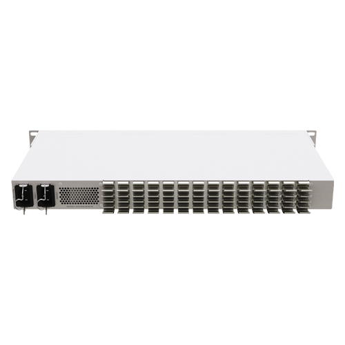 Management Switch 20 RJ45 2.5 Gigabit, 2 x QSFP+, 4 x Combo (2.5 Gigabit sau SFP+) – Mikrotik CRS326-4C+20G+2Q+RM