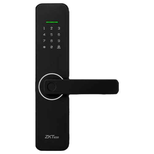 Incuietoare hoteliera Wi-Fi, cititor de amprenta, carduri, tastatura IoT Smart Lock – ZKTeco DL-ML100
