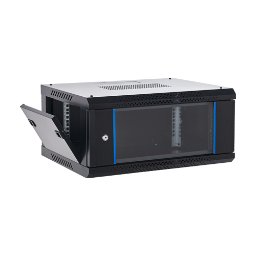 Rack perete 4U 19” 600×450, capacitate incarcare 60 Kg, negru – ASYTECH Networking ASY-4U-6045WL