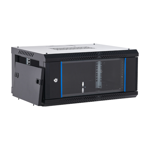 Rack perete 4U 19” 600×450, capacitate incarcare 60 Kg, negru – ASYTECH Networking ASY-4U-6045WL