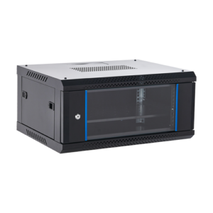 Rack perete 4U 19” 600×450, capacitate incarcare 60 Kg, negru – ASYTECH Networking ASY-4U-6045WL