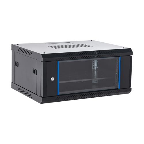 Rack perete 4U 19” 600×450, capacitate incarcare 60 Kg, negru – ASYTECH Networking ASY-4U-6045WL