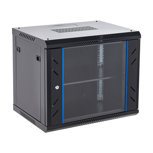 Rack perete 9U 19′ 600×450, capacitate incarcare 60 Kg, negru – ASYTECH Networking ASY-9U-6045WL