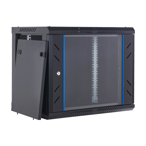 Rack perete 9U 19′ 600×450, capacitate incarcare 60 Kg, negru – ASYTECH Networking ASY-9U-6045WL